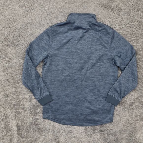Under Armour Women's Size S Pullover Sweater 1/4 Zip Blue Long Sleeve Polyester - Picture 7 of 8